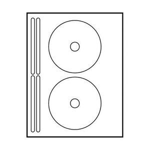 Lot of Polyline Avery #8832 Compatible MCD462W-1 Cd/DVD Matt Labels 2 per sheet